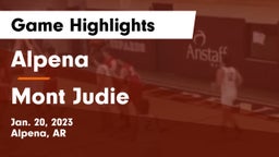 Alpena  vs Mont  Judie Game Highlights - Jan. 20, 2023