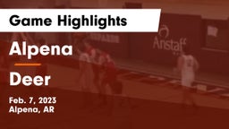 Alpena  vs Deer Game Highlights - Feb. 7, 2023