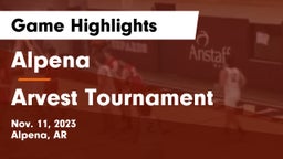 Alpena  vs Arvest Tournament  Game Highlights - Nov. 11, 2023