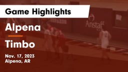 Alpena  vs Timbo  Game Highlights - Nov. 17, 2023