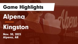 Alpena  vs Kingston  Game Highlights - Nov. 30, 2023