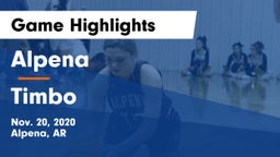 Alpena  vs Timbo  Game Highlights - Nov. 20, 2020