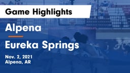 Alpena  vs Eureka Springs  Game Highlights - Nov. 2, 2021
