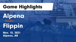 Alpena  vs Flippin  Game Highlights - Nov. 15, 2021