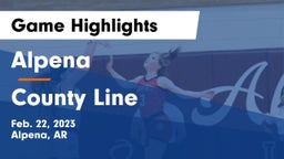 Alpena  vs County Line  Game Highlights - Feb. 22, 2023