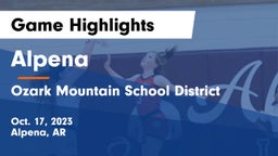 Alpena  vs Ozark Mountain School District Game Highlights - Oct. 17, 2023