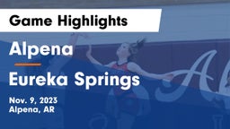 Alpena  vs Eureka Springs  Game Highlights - Nov. 9, 2023