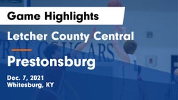 Letcher County Central  vs Prestonsburg  Game Highlights - Dec. 7, 2021