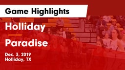 Holliday  vs Paradise  Game Highlights - Dec. 3, 2019
