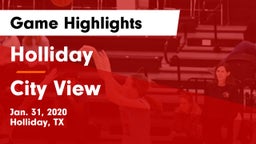 Holliday  vs City View  Game Highlights - Jan. 31, 2020