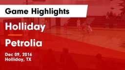 Holliday  vs Petrolia  Game Highlights - Dec 09, 2016