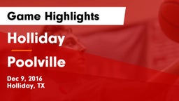 Holliday  vs Poolville  Game Highlights - Dec 9, 2016