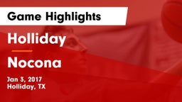 Holliday  vs Nocona  Game Highlights - Jan 3, 2017