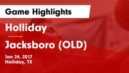 Holliday  vs Jacksboro (OLD) Game Highlights - Jan 24, 2017