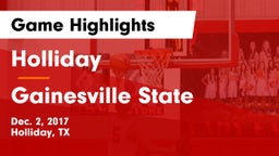Holliday  vs Gainesville State  Game Highlights - Dec. 2, 2017