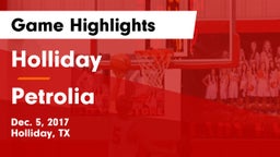 Holliday  vs Petrolia  Game Highlights - Dec. 5, 2017