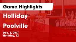 Holliday  vs Poolville  Game Highlights - Dec. 8, 2017