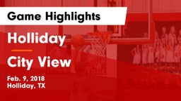 Holliday  vs City View  Game Highlights - Feb. 9, 2018