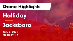 Holliday  vs Jacksboro  Game Highlights - Jan. 5, 2024