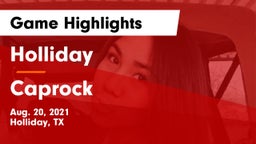 Holliday  vs Caprock  Game Highlights - Aug. 20, 2021