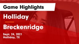 Holliday  vs Breckenridge  Game Highlights - Sept. 24, 2021