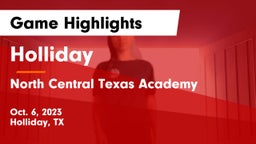 Holliday  vs North Central Texas Academy Game Highlights - Oct. 6, 2023