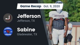 Recap: Jefferson  vs. Sabine  2020