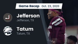 Recap: Jefferson  vs. Tatum  2020