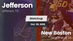 Matchup: Jefferson High vs. New Boston  2020