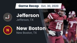 Recap: Jefferson  vs. New Boston  2020