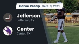 Recap: Jefferson  vs. Center  2021