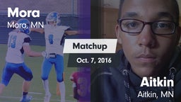 Matchup: Mora  vs. Aitkin  2016