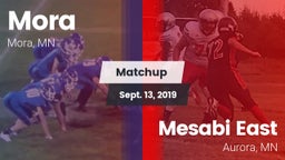 Matchup: Mora  vs. Mesabi East  2019