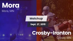 Matchup: Mora  vs. Crosby-Ironton  2019