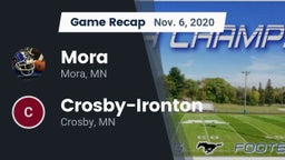 Recap: Mora  vs. Crosby-Ironton  2020