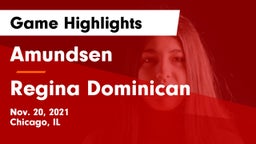 Amundsen  vs Regina Dominican  Game Highlights - Nov. 20, 2021
