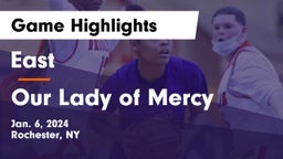 East  vs Our Lady of Mercy Game Highlights - Jan. 6, 2024