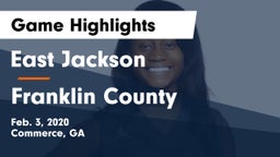 East Jackson  vs Franklin County  Game Highlights - Feb. 3, 2020