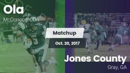 Matchup: Ola  vs. Jones County  2017