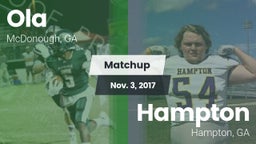 Matchup: Ola  vs. Hampton  2017