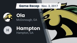 Recap: Ola  vs. Hampton  2017