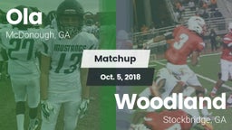 Matchup: Ola  vs. Woodland  2018