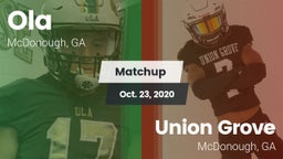 Matchup: Ola  vs. Union Grove  2020