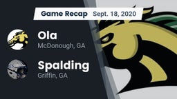Recap: Ola  vs. Spalding  2020