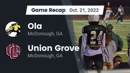 Recap: Ola  vs. Union Grove  2022