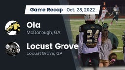 Recap: Ola  vs. Locust Grove  2022