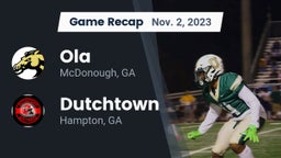 Recap: Ola  vs. Dutchtown  2023