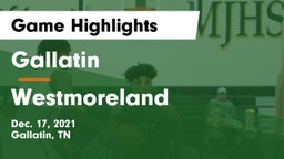 Gallatin  vs Westmoreland  Game Highlights - Dec. 17, 2021