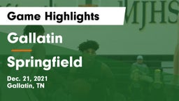 Gallatin  vs Springfield  Game Highlights - Dec. 21, 2021