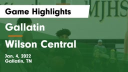 Gallatin  vs Wilson Central  Game Highlights - Jan. 4, 2022